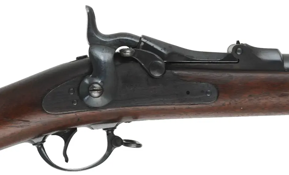 U.S. Model 1873 Springfield Infantry Rifle
caliber .45-70 Gov't, 32" barrel,
walnut stock, bright bore, Buffington sight