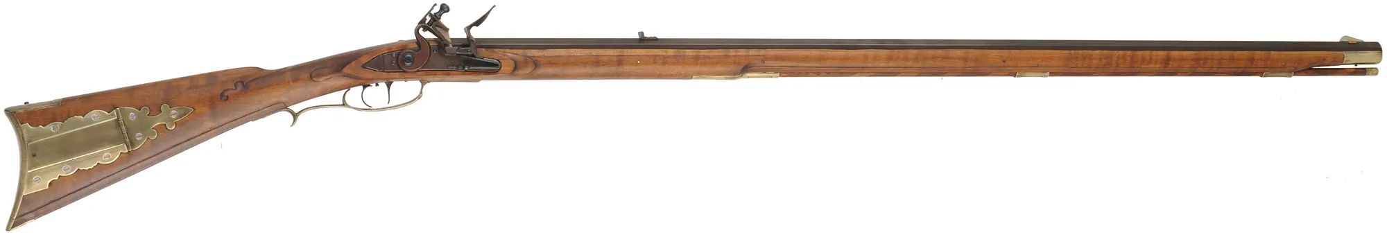Pennsylvania Longrifle,
.50 caliber, 42" Green Mountain barrel,
Chambers flintlock, maple, brass, 
new, by George Nelson