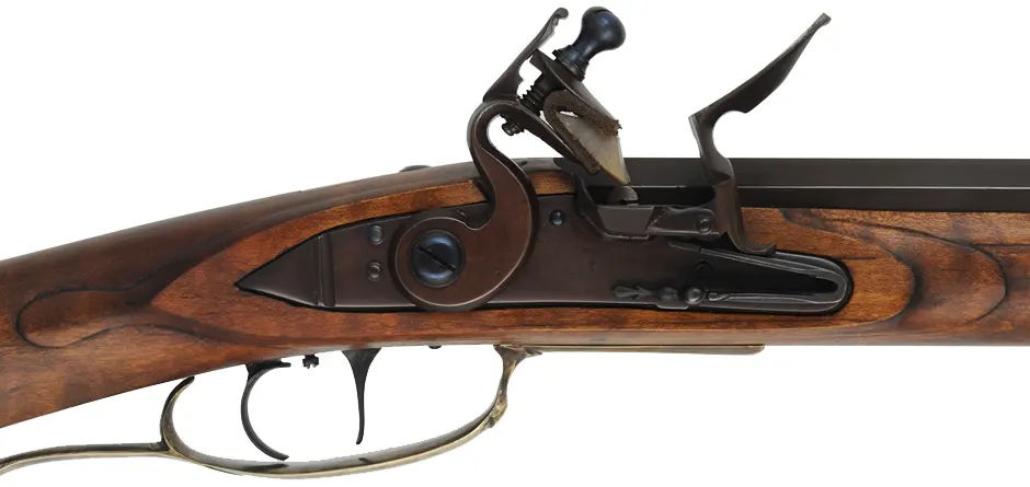 Pennsylvania Longrifle,
.50 caliber, 42" Green Mountain barrel,
Chambers flintlock, maple, brass, 
new, by George Nelson