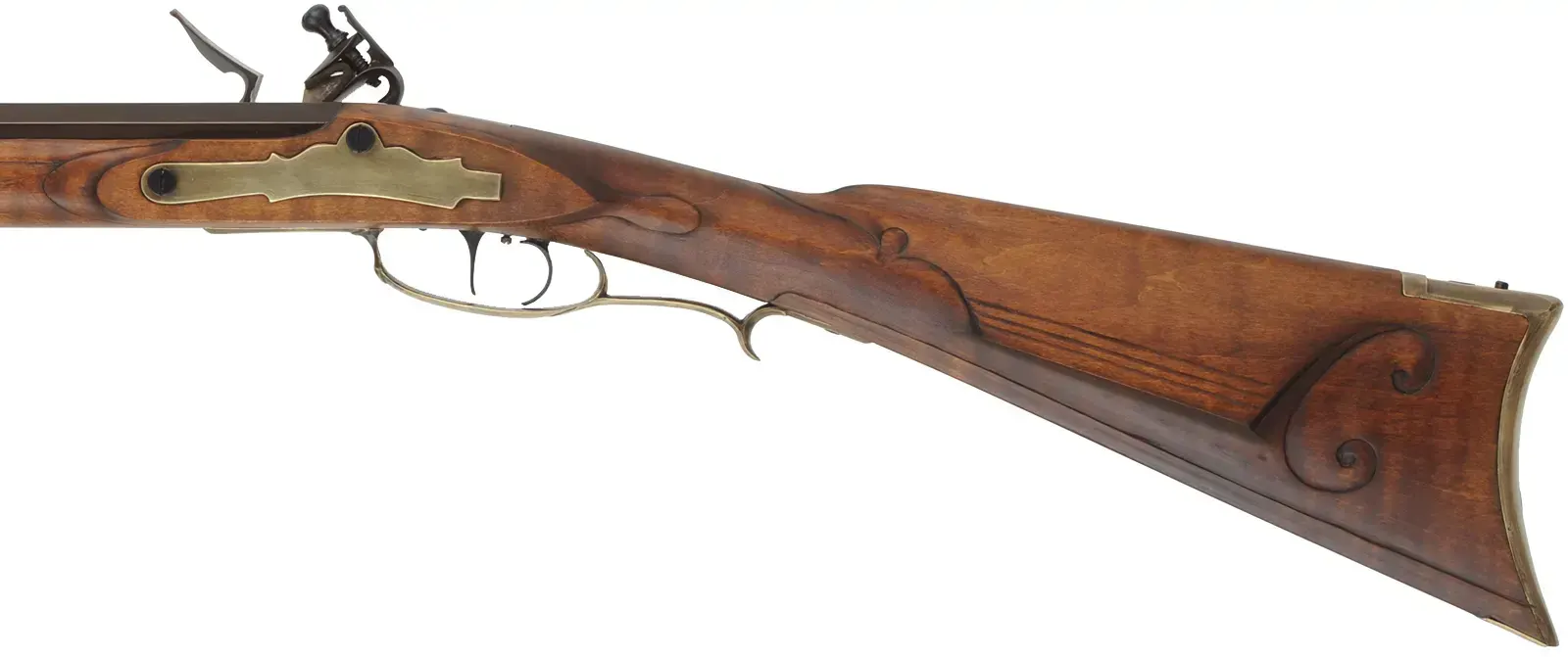 Pennsylvania Longrifle,
.50 caliber, 42" Green Mountain barrel,
Chambers flintlock, maple, brass, 
new, by George Nelson
