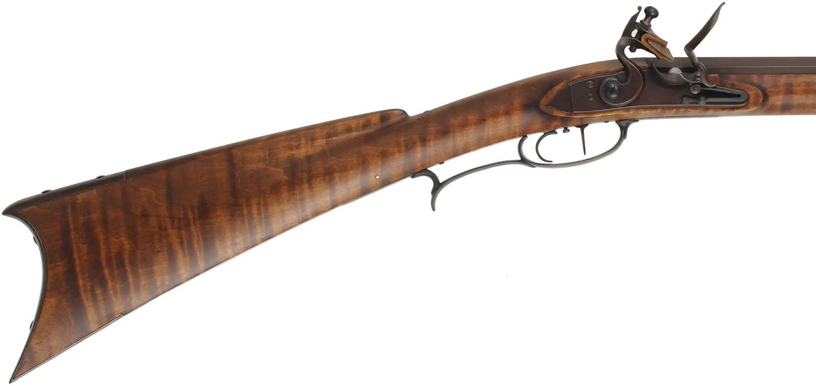 Southern Mountain Rifle,
.32 caliber,  46" Rice swamped barrel,
Chambers Ketland flintlock, curly maple, iron trim,
new, unfired