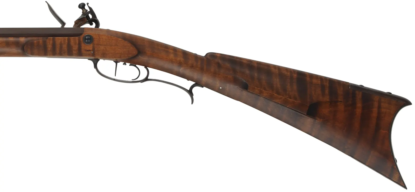 Southern Mountain Rifle,
.32 caliber,  46" Rice swamped barrel,
Chambers Ketland flintlock, curly maple, iron trim,
new, unfired