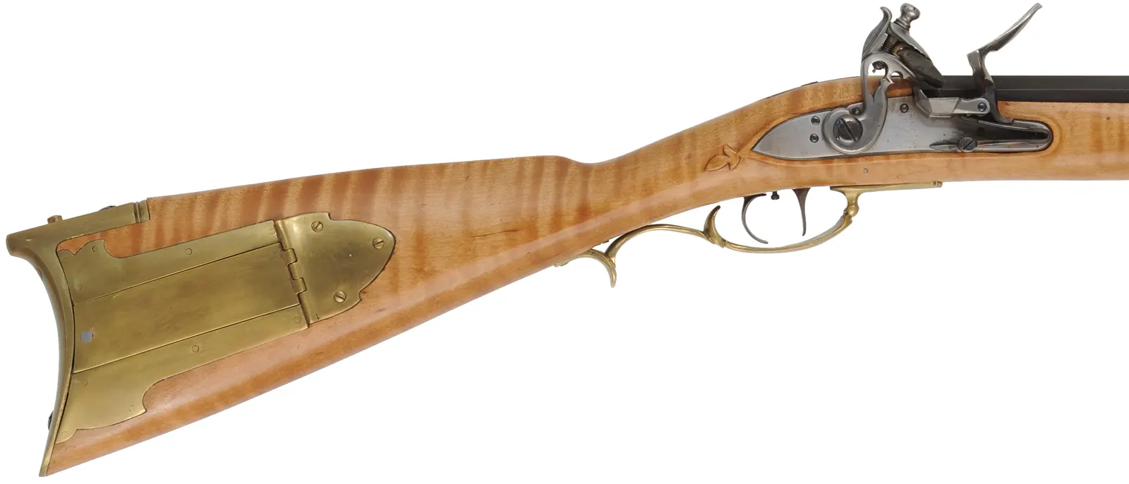 Contemporary Longrifle,
.40 caliber 36" Green Mountain barrel,
large Siler flintlock, maple, brass, used