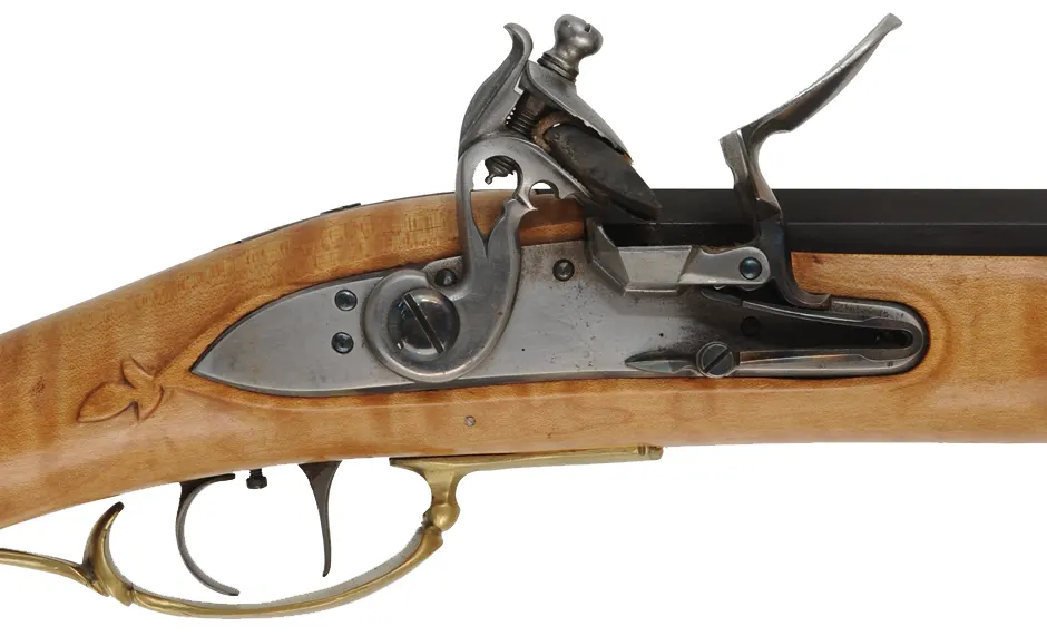 Contemporary Longrifle,
.40 caliber 36" Green Mountain barrel,
large Siler flintlock, maple, brass, used