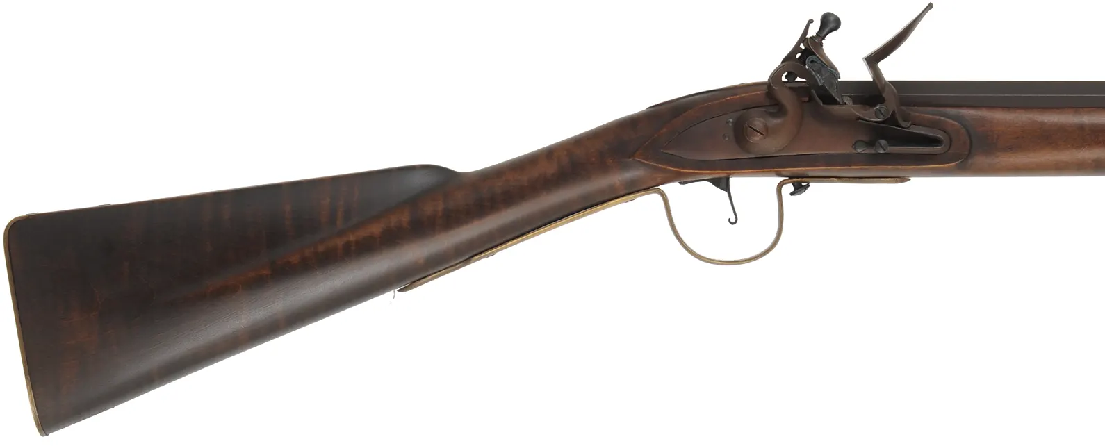 Northwest Trade Gun,
20 gauge smoothbore, 42" octagon-to-round barrel,
L&R lock, maple, brass, used 
