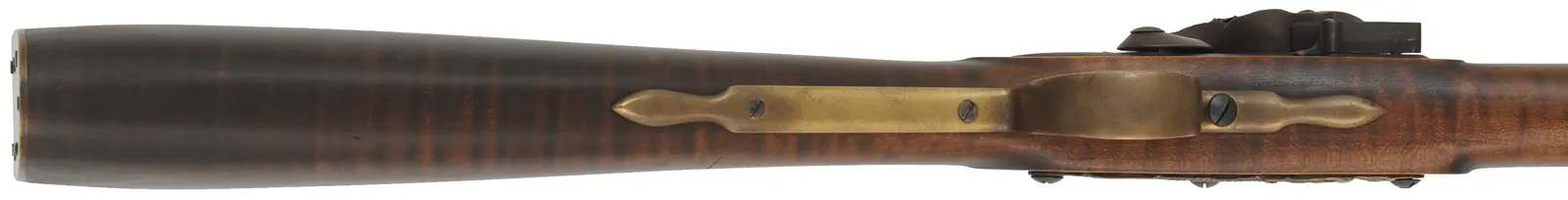 Northwest Trade Gun,
20 gauge smoothbore, 42" octagon-to-round barrel,
L&R lock, maple, brass, used 