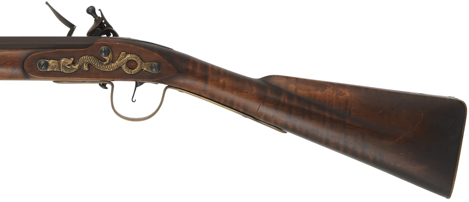 Northwest Trade Gun,
20 gauge smoothbore, 42" octagon-to-round barrel,
L&R lock, maple, brass, used 