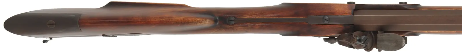 Tennessee Mountain Rifle,
 .40 caliber, 38" Colerain barrel,
L&R Durs Egg flintlock, maple, iron trim, used