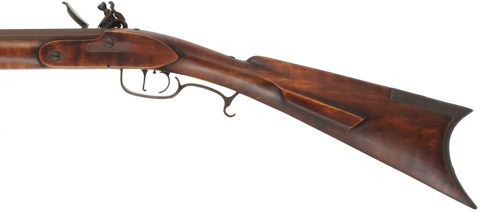 Tennessee Mountain Rifle,
 .40 caliber, 38" Colerain barrel,
L&R Durs Egg flintlock, maple, iron trim, used