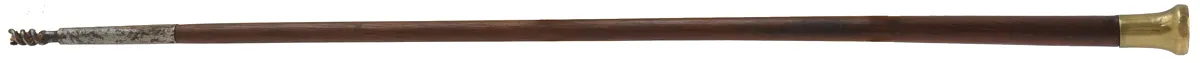 Antique British Blunderbuss,
12 gauge, 14-1/4" brass barrel with flared muzzle,
flintlock, walnut, brass furniture, 
lock marked ARCHER