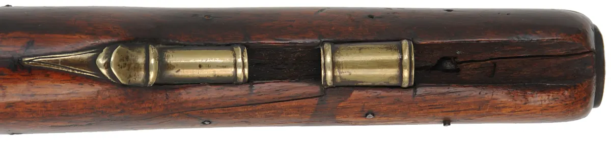 Antique Ketland Trade Pistol,
.60 caliber smoothbore, 9" brass barrel,
flintlock, walnut, brass furniture,
marked W. Ketland & Co.