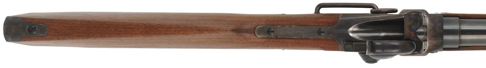 Model 1863 Sharps Carbine,
.50 caliber, 22" barrel,
color case hardened, blued steel, walnut, saddle ring,
used, by Shiloh Sharps ~ Farmingdale, New York