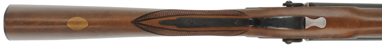 Navy Arms Double Shotgun,
12 gauge, 28" barrels,
percussion, checkered walnut, blued steel,
used, manufactured by Pietta