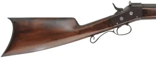 J.P. Gemmer Rolling Block Rifle,
caliber .45-70 Gov't, 28" barrel,
walnut, iron trim, beach sight, 
aged patina finish, used