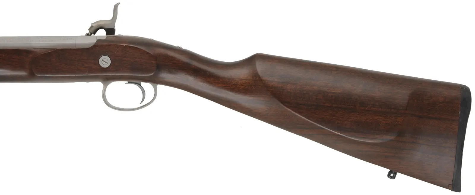 Lyman Deerstalker,
.50 caliber, 24" stainless barrel,
percussion, walnut, stainless, rubber recoil pad,
fiber optic sights, used by InvestArm, Italy