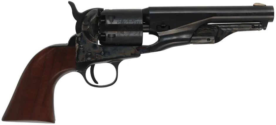 1861 Colt Sheriff's Model Revolver, 
.36 caliber, 5-1/2" barrel,
percussion, walnut, steel frame, 
as-new, by Pietta