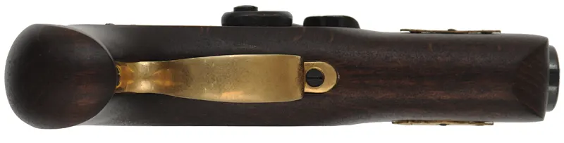 Derringer Pistol,
.45 caliber, 2-1/2" barrel, 
percussion, beech, brass trim,
used, by Traditions