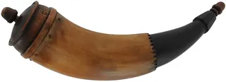 Powder Horn,
11-1/2", paneled tip,
patina finish