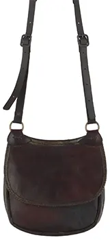 Leather Hunting Pouch, 
8-3/4" by 9", adjustable leather strap,
gusset, lined, used