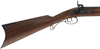Rocky Mountain Hawken Rifle,
.54 caliber, 34" barrel,
percussion, walnut, color case hardened iron, 
used, by Davide Pedersoli
