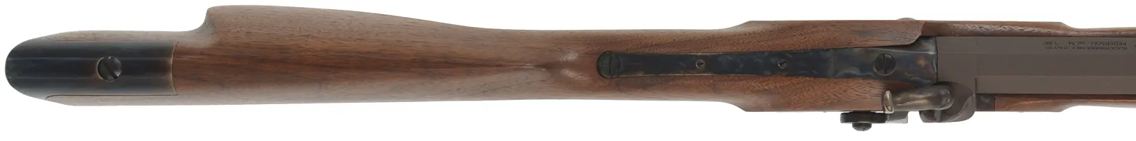 Rocky Mountain Hawken Rifle,
.54 caliber, 34" barrel,
percussion, walnut, color case hardened iron, 
used, by Davide Pedersoli
