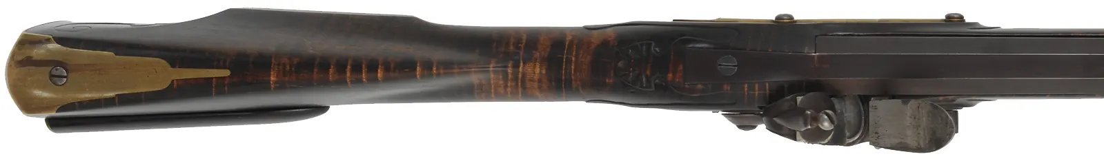 James River, Virginia Longrifle,
.54 caliber, 42" swamped octagon barrel,
Chamber's flint lock, maple, brass furniture, used
