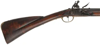 Tulle Fusil Fin,
20 gauge, 41-1/2" octagon-to-round barrel,
Davis Tulle lock, curly ash, brass, 
used, by Centermark