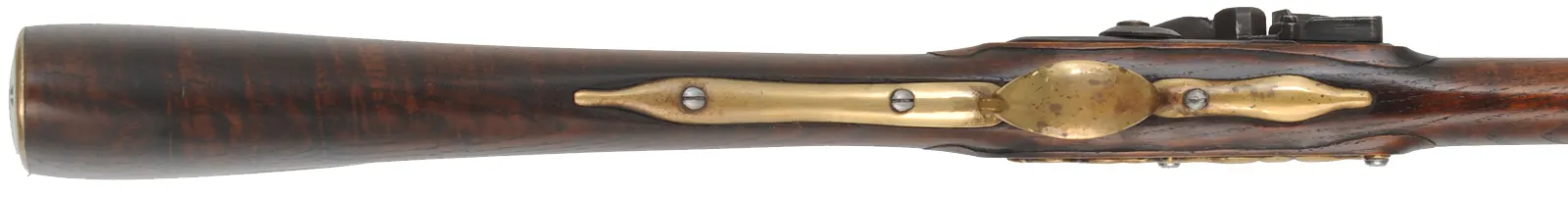 Tulle Fusil Fin,
20 gauge, 41-1/2" octagon-to-round barrel,
Davis Tulle lock, curly ash, brass, 
used, by Centermark