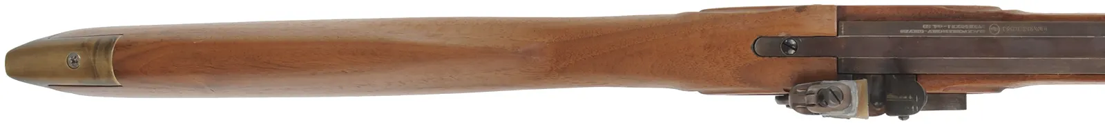 Kentucky Rifle,
.50 caliber, 41-1/2" barrel,
flintlock, walnut, brass trim,
used, from a kit by Davide Pedersoli