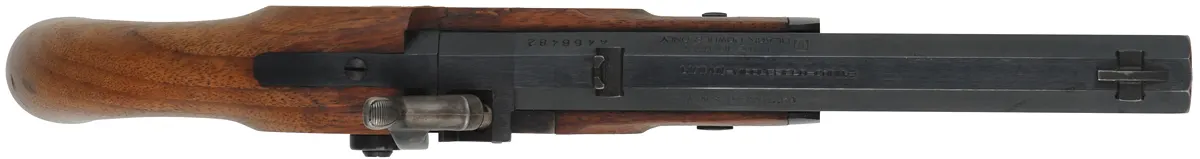 Lyman Great Plains Pistol,
.50 caliber, 8" barrel, 
percussion, walnut, crack in stock, used