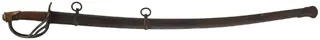 Antique 1840 Cavalry Saber,
36" blade, steel scabbard, missing wire wrap, 
stamped K&C for Kirschbaum & Co.