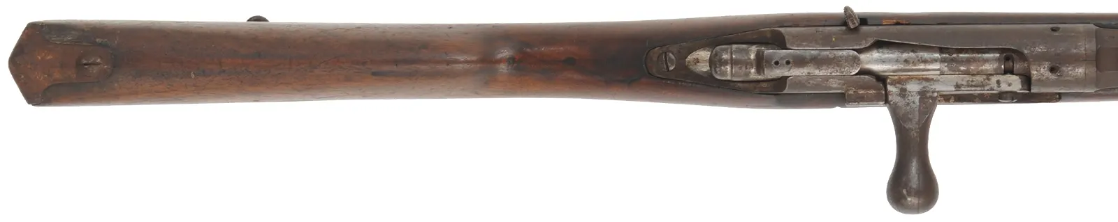 Dutch Beaumont - Vitali Model 1871/88 Bolt Action Rifle,
caliber 11.3 x 51R mm centerfire, 33" barrel,
walnut, missing cleaning rod, antique 