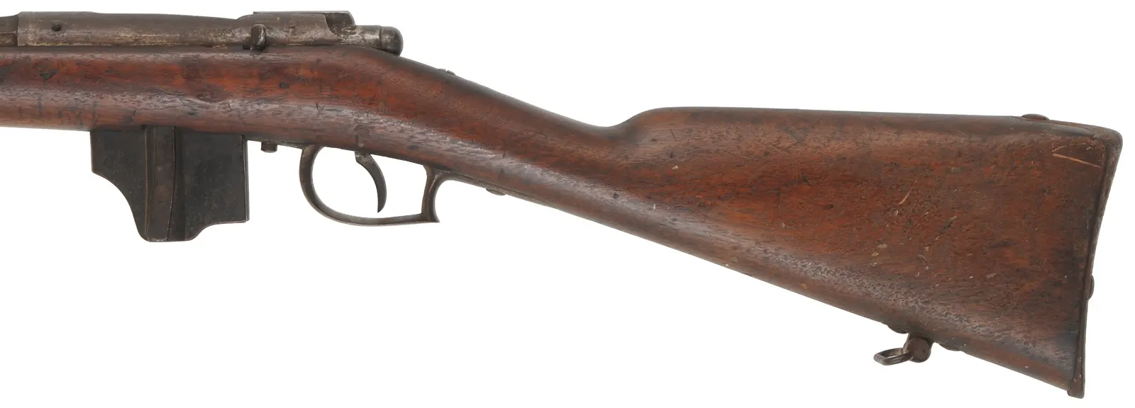 Dutch Beaumont - Vitali Model 1871/88 Bolt Action Rifle,
caliber 11.3 x 51R mm centerfire, 33" barrel,
walnut, missing cleaning rod, antique 