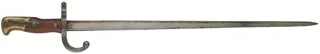 1874 Gras Bayonet
20-1/2" blade, walnut, brass,
1883 date
