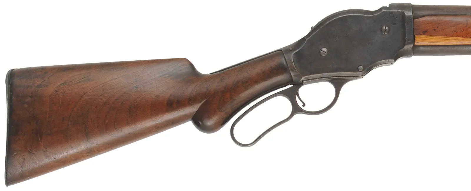 Winchester Model 1887 Lever Action Shotgun,
10 gauge, 30" barrel,
repaired walnut stock, does not go into battery