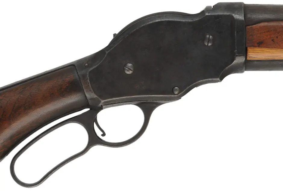 Winchester Model 1887 Lever Action Shotgun,
10 gauge, 30" barrel,
repaired walnut stock, does not go into battery