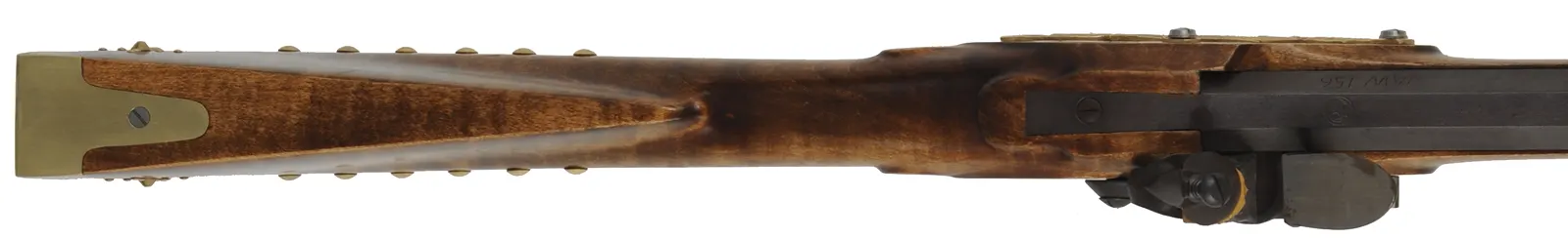 Northwest Trade Gun,
24 gauge, 36" octagon-to-round barrel,
L&R flintlock, maple, brass tacks, 
new, unfired, by J.A. Wymore