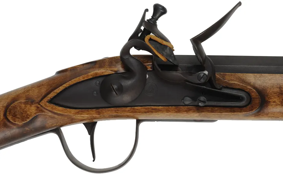 Northwest Trade Gun,
24 gauge, 36" octagon-to-round barrel,
L&R flintlock, maple, brass tacks, 
new, unfired, by J.A. Wymore