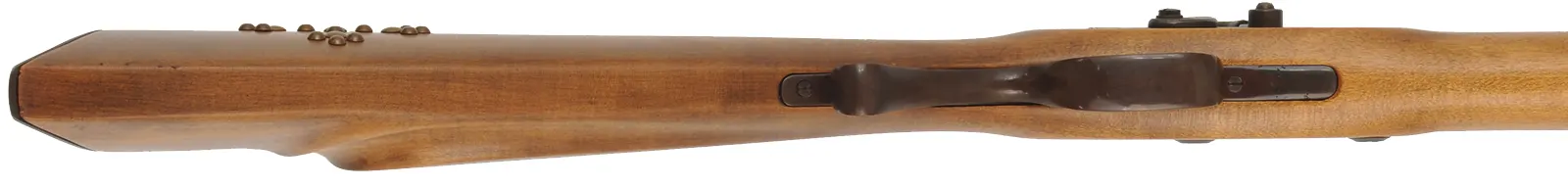 CVA Mountain Rifle,
.54 caliber, 32" barrel,
Maslin percussion lock, beech, iron,
used, from a kit by Connecticut Valley Arms