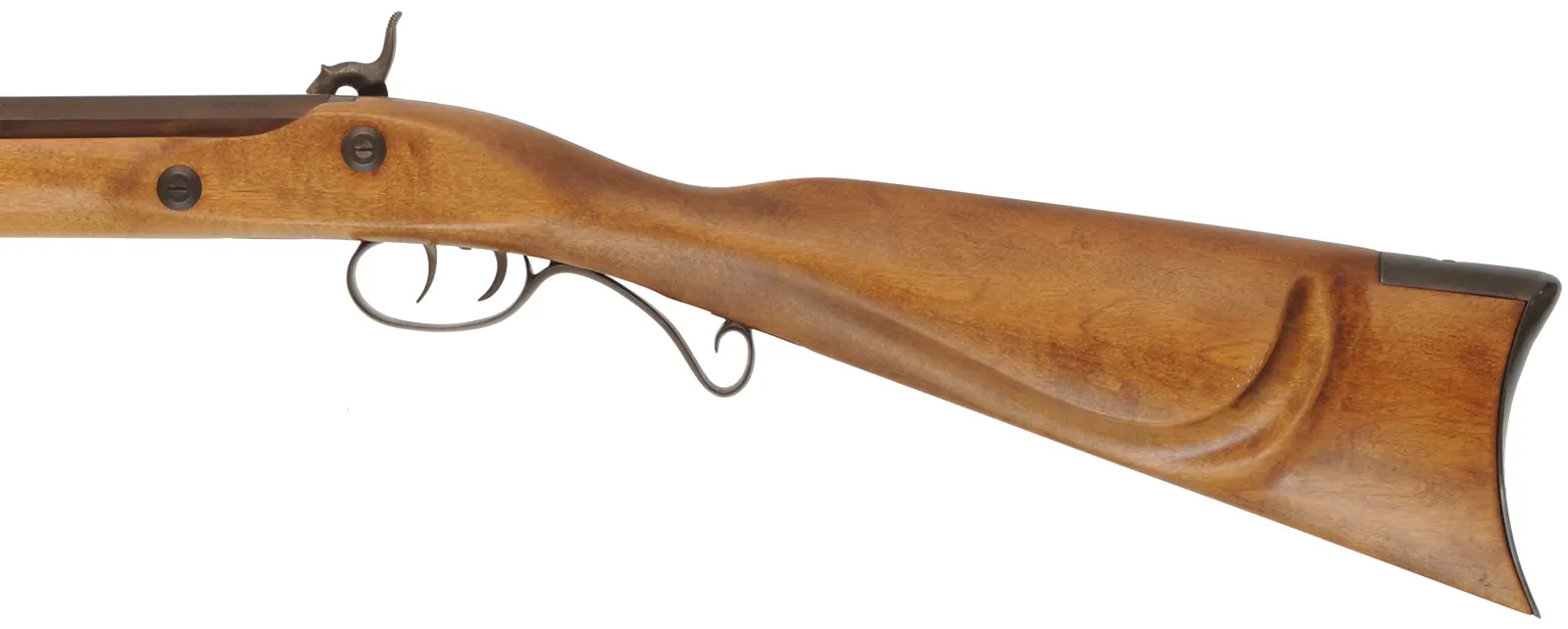 CVA Mountain Rifle,
.54 caliber, 32" barrel,
Maslin percussion lock, beech, iron,
used, from a kit by Connecticut Valley Arms