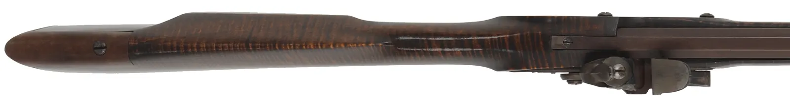 Southern Mountain Rifle,
.32 caliber, 42" Rice barrel,
flintlock, curly maple, iron trim, used