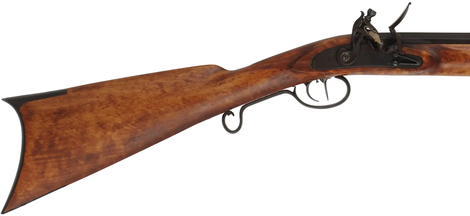 Hawken Fullstock Flint Rifle,
.54 caliber, 37" Colerain barrel,
L&R flintlock, maple, iron,
used, by Carl Walker