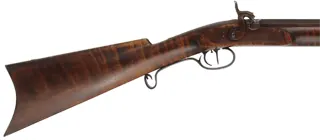 Hawken Halfstock Rifle,
.54 caliber, 36" Green Mountain barrel,
L&R percussion, iron, maple,
used, by George Nelson