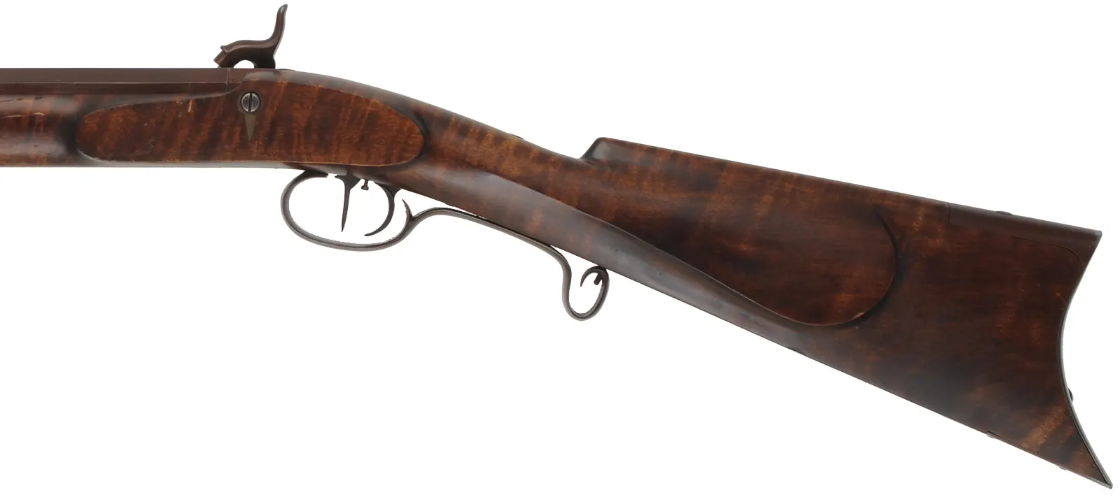 Hawken Halfstock Rifle,
.54 caliber, 36" Green Mountain barrel,
L&R percussion, iron, maple,
used, by George Nelson