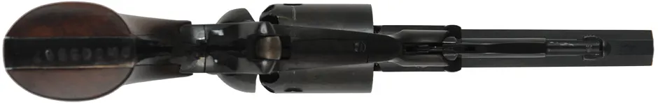 Remington Pocket Model Revolver,
.31 caliber, 3-1/2" barrel,
five shot cylinder, steel frame, spur trigger, 
used, by Pietta
