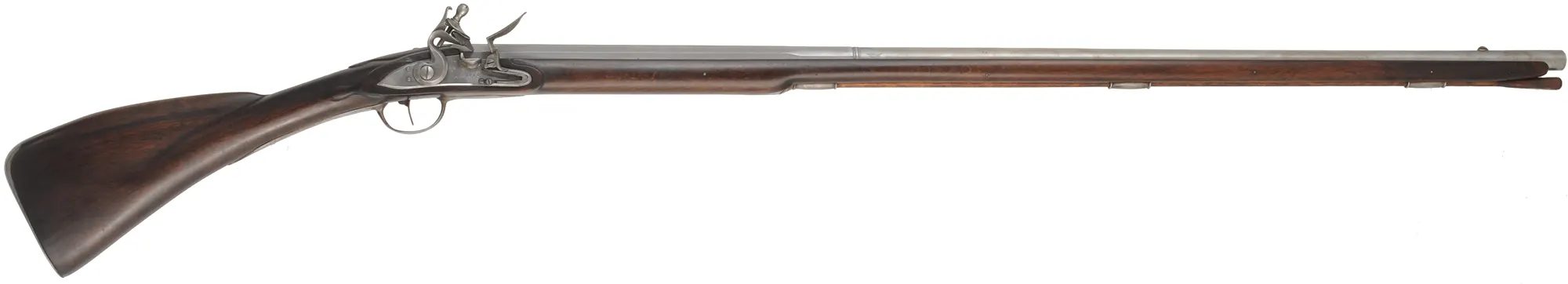 French Tulle fusil-de-chasse,
24 gauge, 44" octagon-to-round Colerain barrel,
R.E. Davis Tulle lock, walnut, iron, used