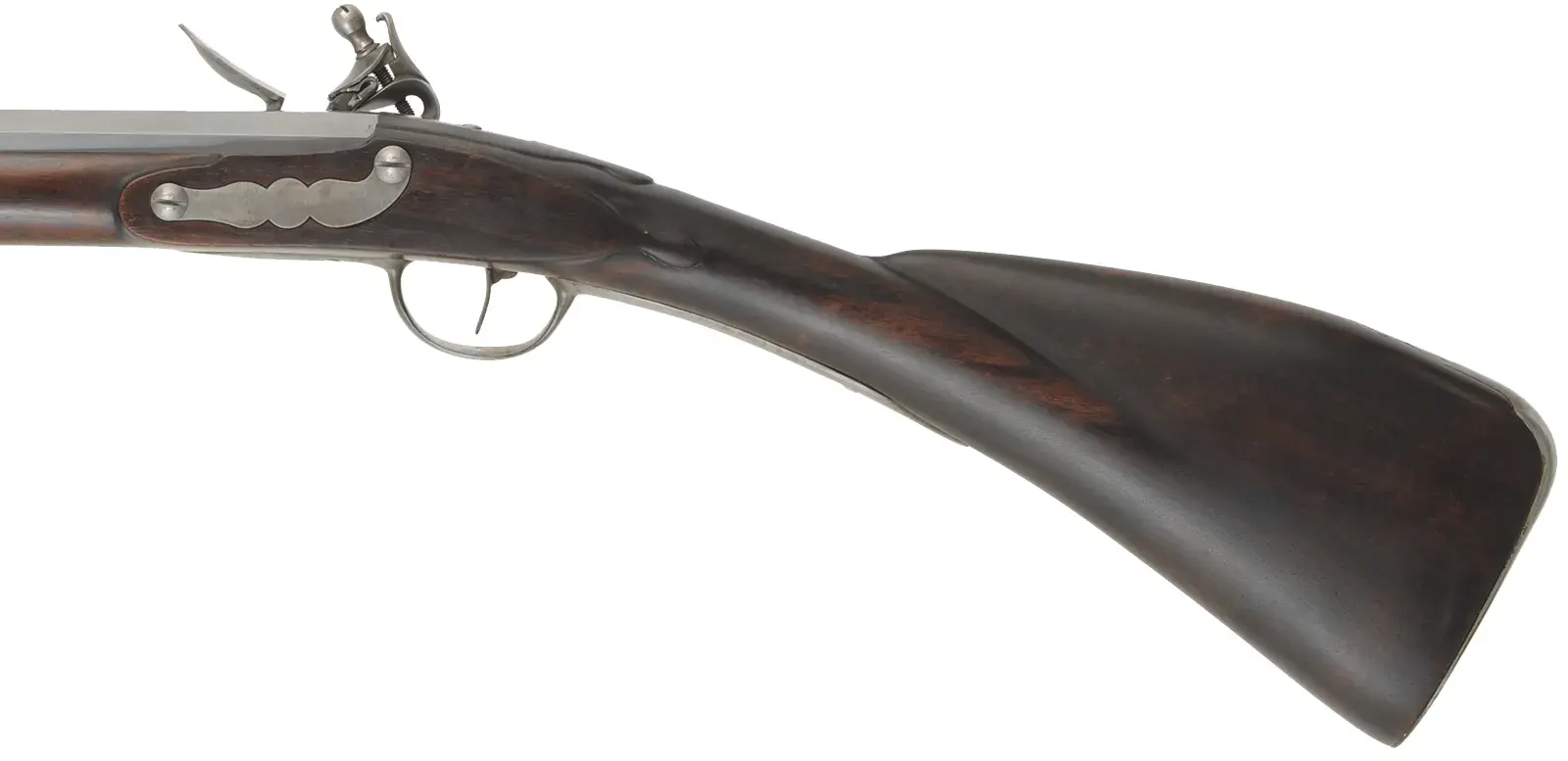 French Tulle fusil-de-chasse,
24 gauge, 44" octagon-to-round Colerain barrel,
R.E. Davis Tulle lock, walnut, iron, used