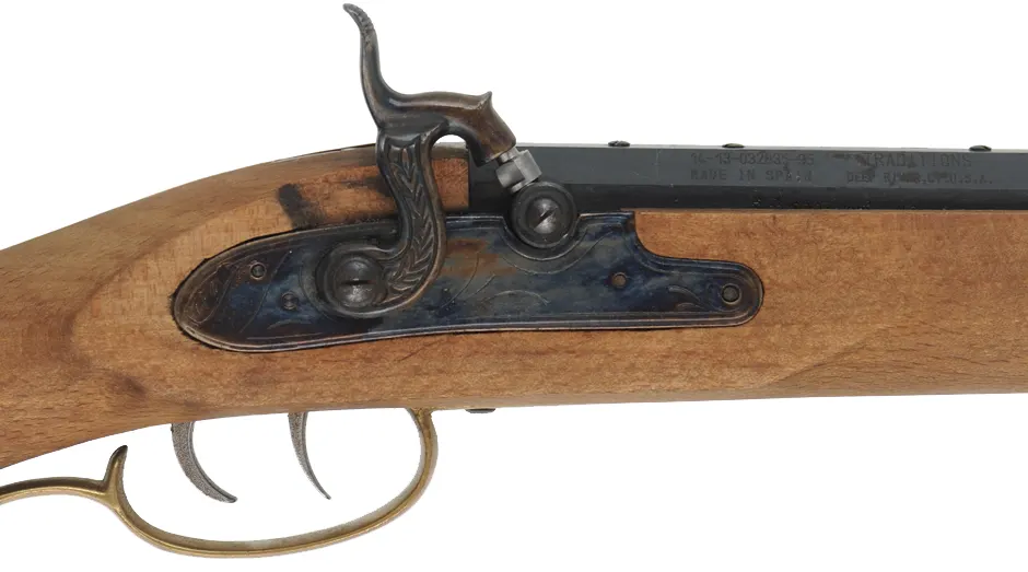 Traditions "Frontier Gander" Rifle,
.36 caliber, 28" barrel,
percussion, beech, brass,
used, unfinished from a kit, by Traditions