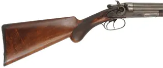 Model 1889 Breechloading Double Shotgun - Grade 3,
12 gauge, 32" Damascus barrels,
checkered walnut, horn buttplate,
antique, by Remington Arms Co.