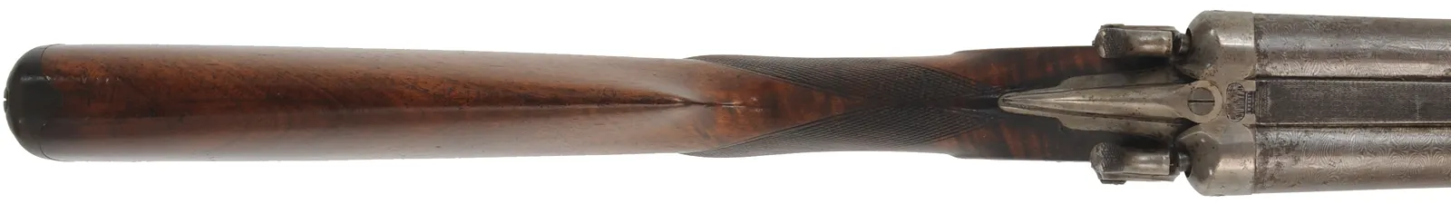 Model 1889 Breechloading Double Shotgun - Grade 3,
12 gauge, 32" Damascus barrels,
checkered walnut, horn buttplate,
antique, by Remington Arms Co.